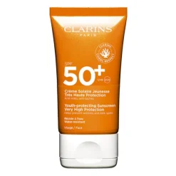 Crème Solaire Jeunesse Très Haute Protection Visage SPF50+